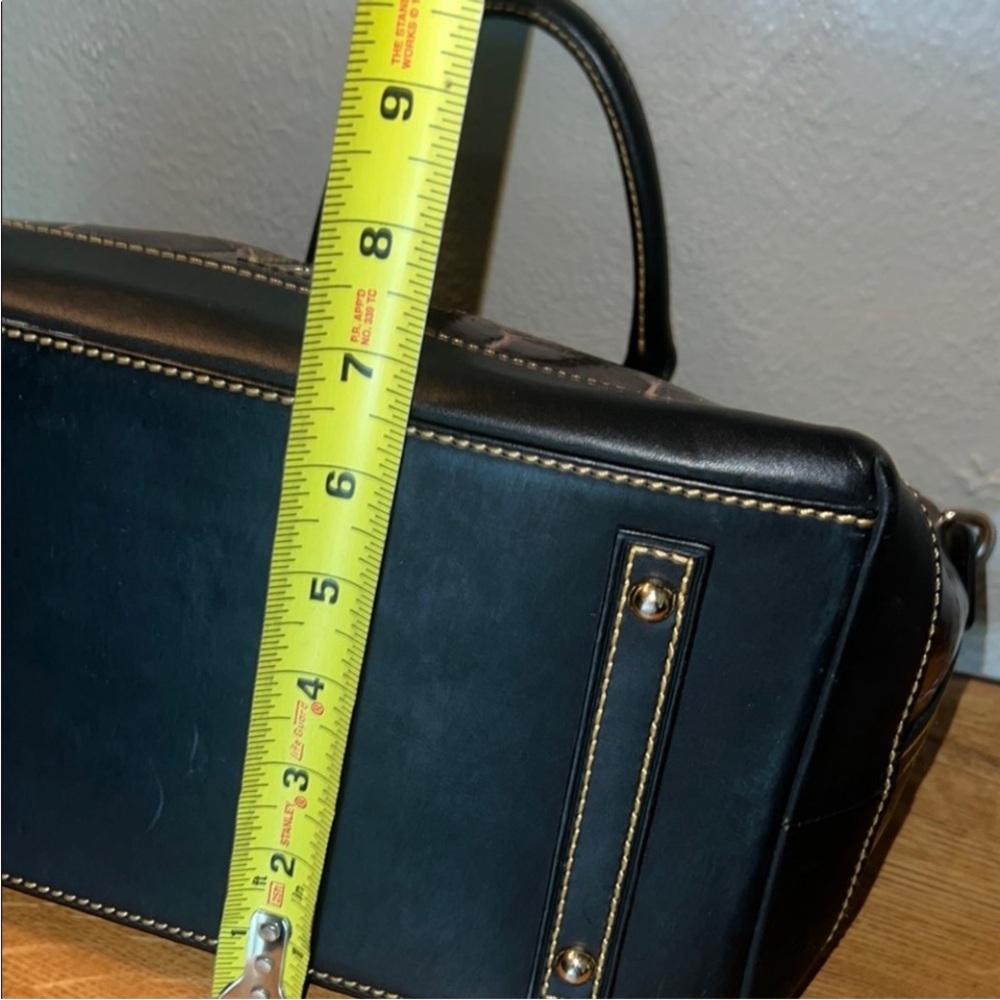 Dooney & Bourke Dark Brown Crocodile-Embossed Shoulder Bag - Picture 11 of 11